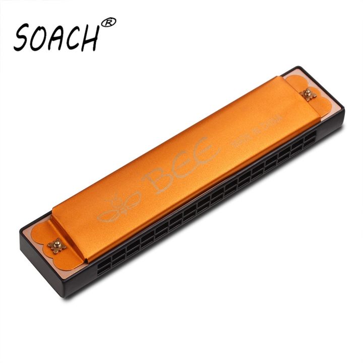 soach-delicate-simple-tone-quality-g5-red-16-hole-harmonica-instrument-harmonicas-gaita-llaveros-gaita-de-boca