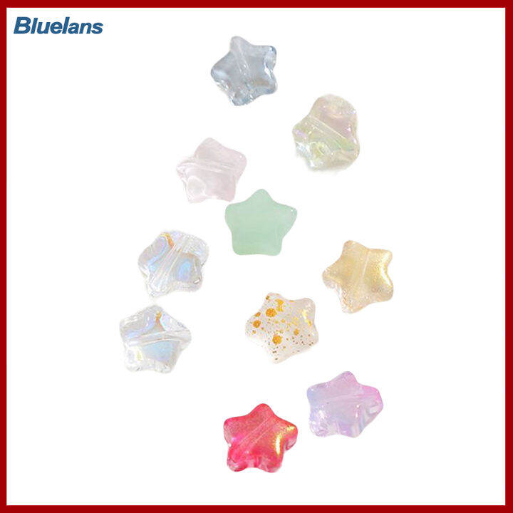 bluelans-10ชิ้นสร้อยข้อมือรูปดาวผีเสื้อสวยงามเป็นประกายกำไลข้อมือเครื่องประดับเคสมือถือวัสดุเรซิ่น