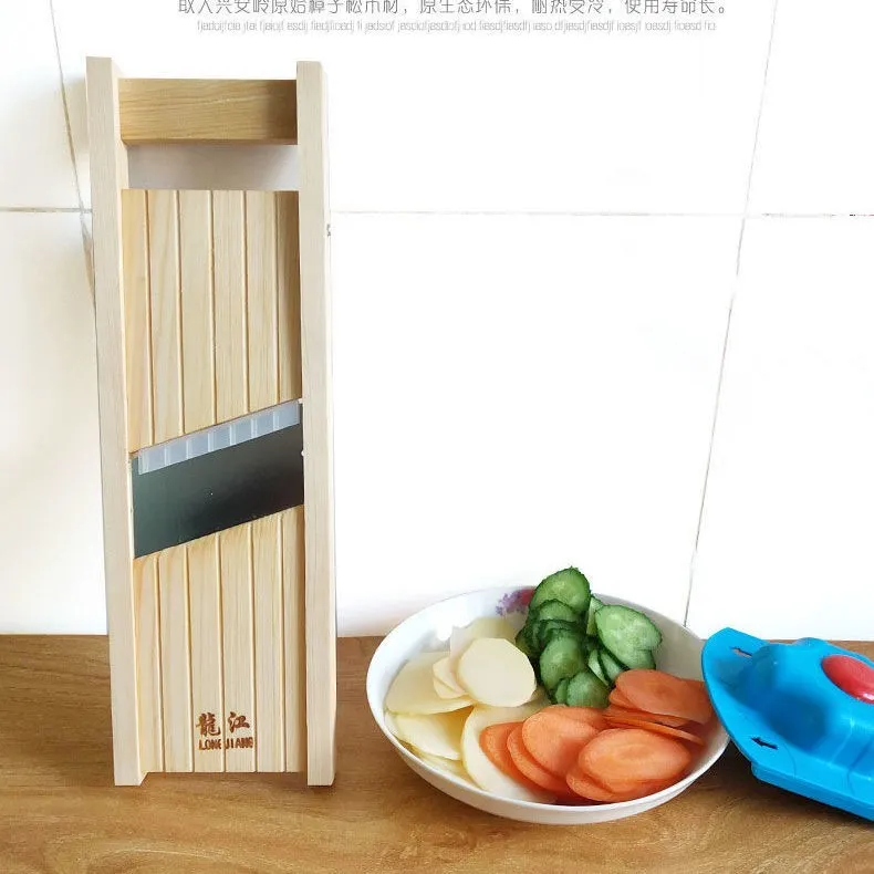 Longjiang Cucumber and Potato Slicer Kitchen Cutter Adjustable Thickness  Cut Potatoes, Lotus Root Ba