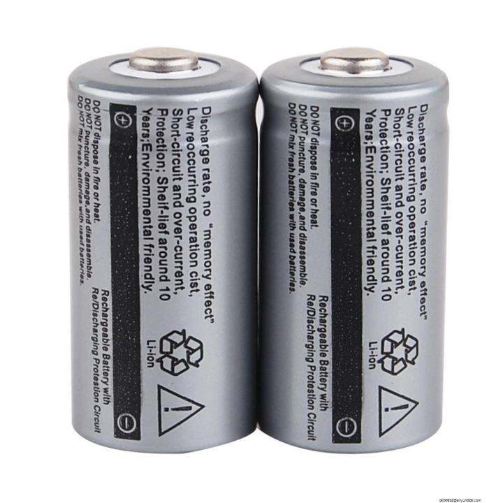 public cold natural ☛GTF 3.7V 2500 mAh Lithium Battery 16340 CR123A
