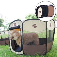 Outdoor Big Dogs Portable Folding Puppy Kennel Easy Operation Fence House Tent Octagon Cage For Cat Tent Playpen Dog cage