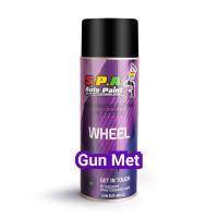 สีสเปรย์พ่นล้อแมกซ์ S.P.A Gun Metallic เทากันเมทัลลิก