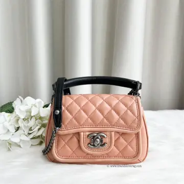 Chanel 22 mini hobo bag pink calfskin GHW