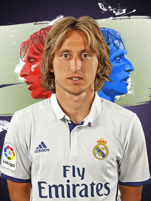 โปสเตอร์ Modric ลูก้า โมดริช Real Madrid เรอัลมาดริด Poster ฟุตบอล วินเทจ Wall Decor ของแต่งบ้าน ของแต่งห้อง โปสเตอร์ติดผนัง โปสเตอร์ติดห้อง 77poster