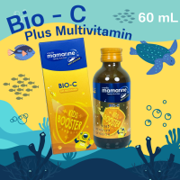 มามารีน บูสเตอร์ วิตามินซี Mamarine Bio C มามารีน MAMARINE KIDS BOOSTER BIO-C PLUS MULTIVITAMIN 60 ml 1 ขวด วิตามินซี วิตามินเด็ก สีส้ม