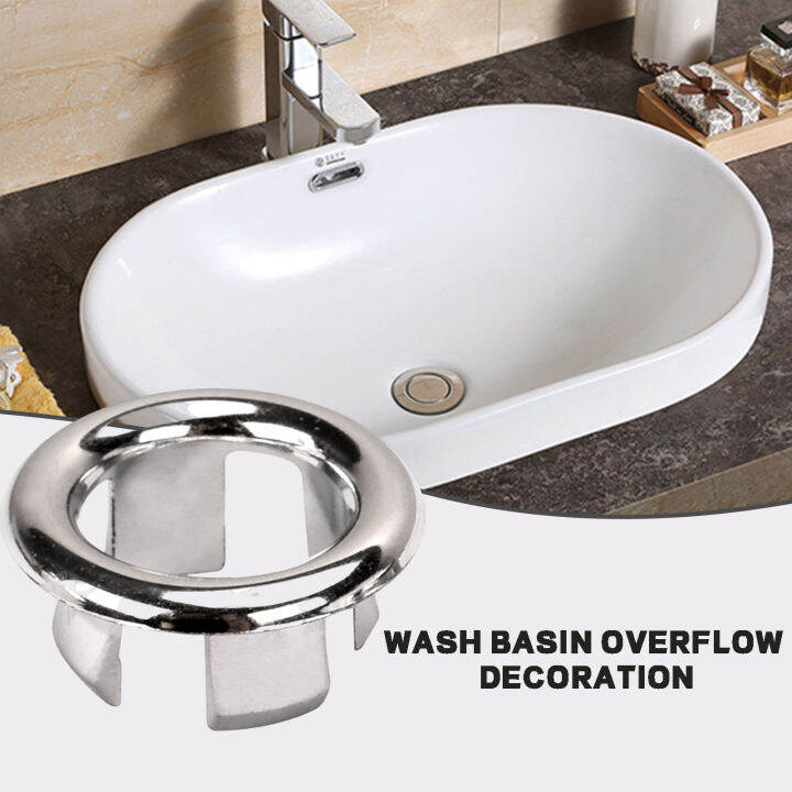 Universal Wash Basin Overflow Hole Overflow Drain Cover Vanity Sink Tub Cover Applied To Home