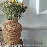 【hot】☞ Rattan Woven Vase Fashion Tabletop Decoration Pot Faddish