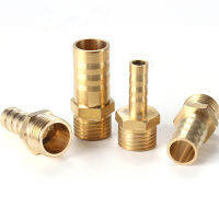 ข้อต่อท่อทองเหลือง 4mm 6mm 8mm 10mm 12mm 19mm Hose Barb Tail 1/8" 1/4" 1/2" 3/8" BSP Male Connector Joint Copper Coupler Adapter-Linqiaoe