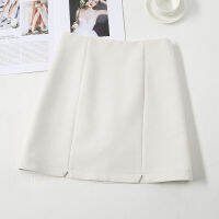 A-line skirt female summer 2021 new high waist bag hip slit summer short skirt P3 1204