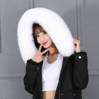 Real Fox Fur Collar Winter Mens Russian Scarf Luxury Women Decoration Woman Shawl Neck Warm Fur Scarf Ring Shawls and Wraps