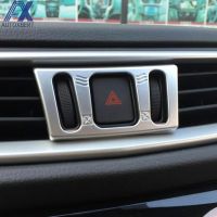 AX Chrome Dashboard คอนโซลกลาง Air Vent Outlet ฝาครอบสำหรับ Nissan Murano Rogue X-Trail T32 2014 2015 2016 2017 2018