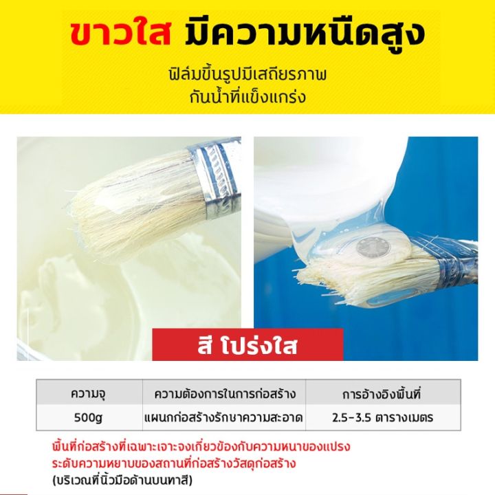 500ml-กันน้ำ50ปีไม่รั่ว-กาวใสกันน้ำซึม-กาวกันรั่วซึม-น้ำยากันรั่วซึม-กาวกันน้ำรั่ว-กาวกันน้ำ-ซ่อมหลังคารั่ว-พื้นห้องน้ำ