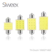 ☄∋㍿ C5W C10W 31mm 36mm 39mm 41mm/42mm Dome Festoon COB LED Car Reading Interior Lamp License Plate White Lights Blue DC 12V