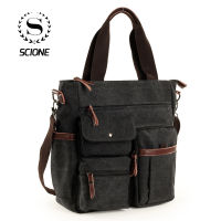 Mens Handbags Briefcase Canvas Shoulder Bag Man for Documents Large Capacity Tote Laptop Bag Crossbody Travel Bags K004