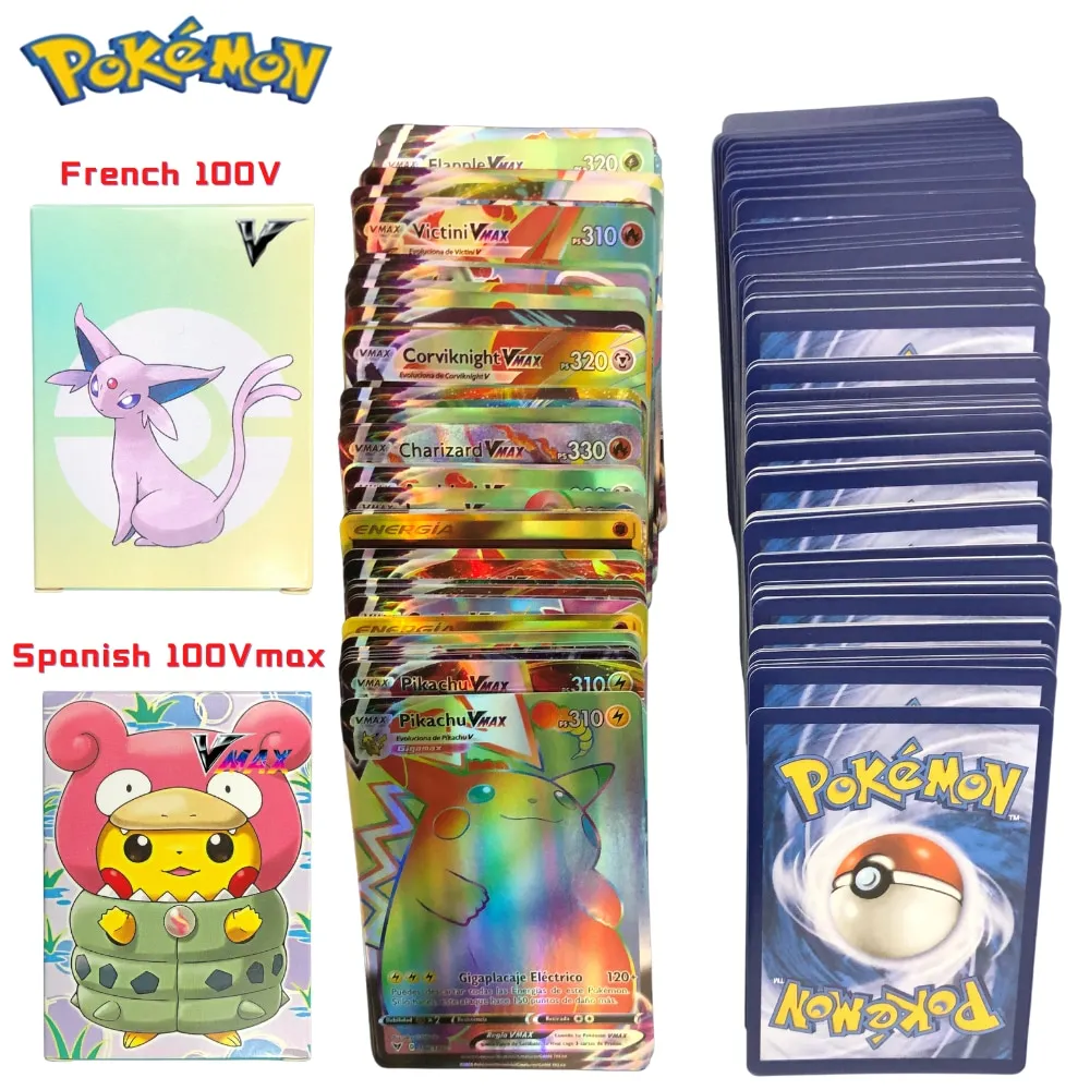 2022 English/Spain/France EX GX VMAX V Trainer Energy Flashing Card Game  Christmas Children's Toys New Pokemon Cardsmissingaccesskeyid : Accesskeyid  Is Mandatory For This Action. + [ Requestid :  A7615D5F-86D0-5895-A334-9D3F8BFB47D0 ] 在 Aliyun.Acs.C... |