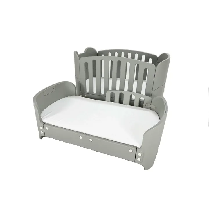 Oval Scandinavian Convertible Crib Toddler Bed Scandi Design Playpen