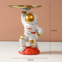 Spaceman Sculpt,Metal Storage Tray,Decorative,Candy Dish,Fruit Plate,Creative 3D Statue,Modern Sculpture,Room Table Decor