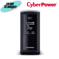 เครื่องสำรองไฟฟ้า CYBERPOWER UPS Value Pro VP1000ELCD (1000VA/550W) เทคโนโลยี Line Interactive เช็คสินค้าก่อนสั่งซื้อ