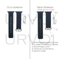 (ร้อน) URVOI มหาสมุทรวงสำหรับ อัลตร้าซีรีส์8 7 6 SE 54321สายรัดซิลิโคนสำหรับ กีฬายืดสร้อยข้อมือ49มิลลิเมตร45 44 40 41มิลลิเมตร