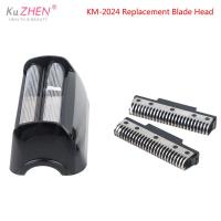 【DT】 hot  1Set Steel Razor Blade Shaver Head For Men Electric Shaver KM-2024 Razor Mesh Blade Net Original Replacement Beard Shaving Parts