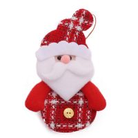 Brand New Christmas Decoration Cartoon Doll Ornament Pendant Props Santa Clause Snowman Christmas Tree For Home
