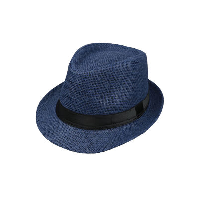 ฟางข้าวโพด1/2/3สไตล์คลาสสิกเพื่อลุคอมตะหมวกสักหลาดหมวกกันแดดปานามาฤดูร้อน