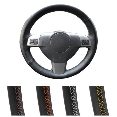 【YF】 Car Steering Wheel Cover For Opel Astra (H) 2004-2009 Zaflra (B) Signum 2005 Vectra (C) Leather Wrap