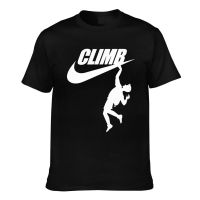 Novelty Tshirts Rock Climbing Climbs Bouldering Rope Carabina Mountaineering Funny Pattern Printed Tee