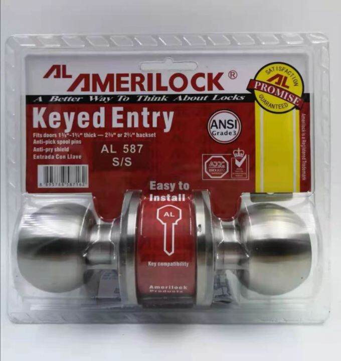 HardWare Amerilock doorknobs AL 587 s/s | Lazada PH