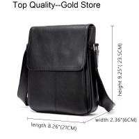 Hot Men S Shoulder Bag Genuine Leather Fashion Designer For Men Crossbody S Male Purse Casual Messenger S Man