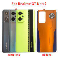 เคสปลอกหุ้มช่องหลังกระจกด้านหลังแบบดั้งเดิมสำหรับ Realme GT Neo 2ฝาหลังพร้อมชิ้นส่วนอะไหล่เลนส์กระจกกล้องถ่ายรูป