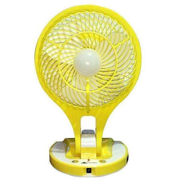 Rechargeable mini electric fan With LED Light Lazada PH