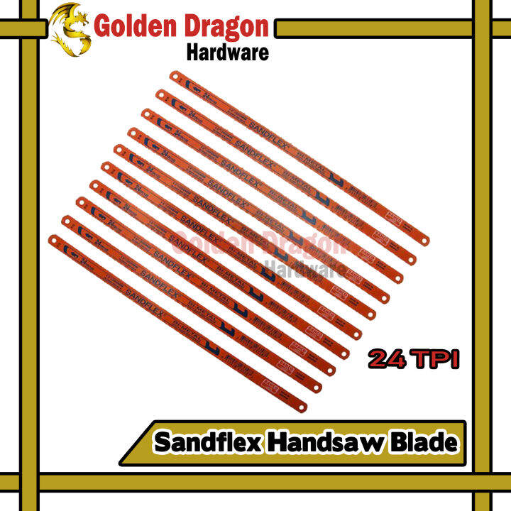 SANDFLEX HACKSAW BLADE 18 TPI/8D & 24 TPI/10D (12"/300MM) Lazada PH