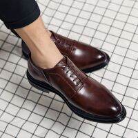 HOT★ยี่ห้อ Loafers คุณภาพสูงรองเท้าบุรุษธุรกิจ Oxford รองเท้าอิตาเลี่ยนผู้ชายรองเท้าชุดเดรส Zapatos De Hombre De Vestir อย่างเป็นทางการ2022