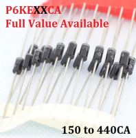 20PC P6KE150CA P6KE180CA P6KE200CA P6KE220CA P6KE250CA P6KE300CA P6KE400CA P6KE440CA 150/180/200/220/250/300/400 / 440CA TVS ไดโอด