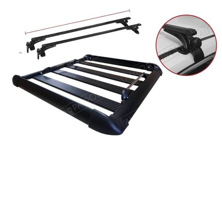 Aerorack Roof Rack Carrier Car Basket 38 x38 Black Gutterless with