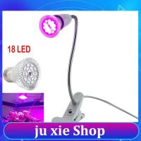 JuXie store 18 LED Grow Light 360 Degrees Flexible Lamp Holder Clip Plant Flower Light For Hydroponic Indoor Plant Bulb Planter