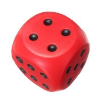 ；。‘【； 1Pc 6Cm Blue/Yellow/Orange/White/Green/Red Big Sponge Dice Solid Color Soft Stretchy Kids Fun Cognitive Toy For Board Games