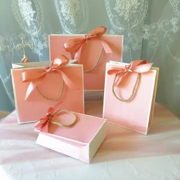 Large Gift Bags, 2PCS Gift Bag with Ribbon, Portable Paper Gift Bag with  Handles, Birthday Gift Bags, Present Bags for Wedding Party