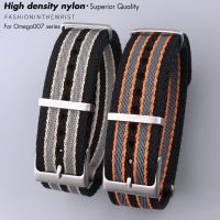 19mm 20mm Nylon Canvas Watchband NATO Rolex Strap Wrist Band Bracelet for Omega Seamaster 007 James Bond Dudor Pagani Tissot