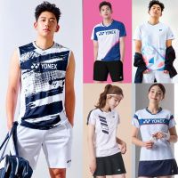 ☎ YONEX/Yonex badminton sportswear for men and women short-sleeved quick-drying yy sleeveless tennis table tennis clothes custom