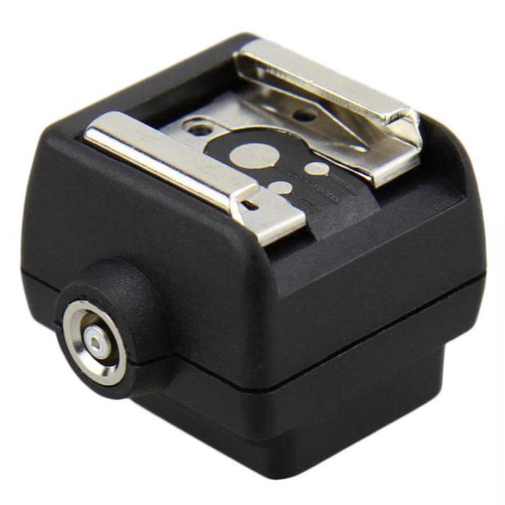 JJC Hot Shoe Converter Adapter with PC Sync Socket Compatible for Sony