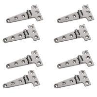 8 PCS Heavy Duty T Hinge 316 Stainless Steel Marine Grade Casting Hinge Door Hatch Hinge Boat Accessories