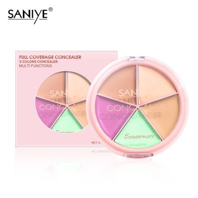 【SANIYE】 ครีมคอนซีลเลอร์แบบพกพา 5 สี เหมาะสำหรับการแต่งหน้าทุกวัน