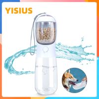 YISIUS Dog Water Bottle Feed Portable Travel Pet Drinker Outdoor Cat Dog Drinking 300ML 550ML