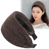 Autumn and Winter Wide Brimmed Wool Headband Female Elegant Graceful Toothed Hairpin Warm Hair Band Headband for Face Washing