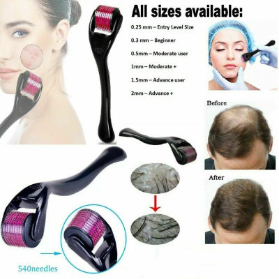 ILLEGAL MISANTHROPE71IL7 540 Hair Loss Treatment Hair Regrowth สุขภาพดี Derma ผิว Roller Beard Growth Therapy Skin Care Micro เข็ม Roller