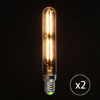 TIANFAN 2pcPack Led Bulb Vintage Light Bulb T20 Tubular 4W E14 Small Base Non Dimmable 220240v E27 2700k Warm White