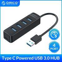 {Bishop Belle} Orico 4พอร์ต Usb 3.0 Hub พร้อมพอร์ตจ่ายไฟ Type C สำหรับแล็ปท็อปพีซีอุปกรณ์คอมพิวเตอร์ Abs Usb Splitter Usb3.0 Otg อะแดปเตอร์-สถานีเชื่อมต่อแอมป์; ฮับ Usb-AliExpress