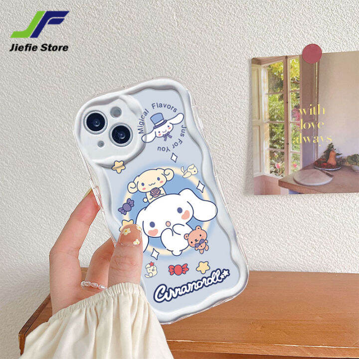 เคสโทรศัพท์การ์ตูนรูปสุนัขน่ารักดีไซน์ใหม่-jiefie-สำหรับ-oppo-a15-a15s-a16-a16k-a16e-a17-a17k-a36-a76-a96-a5-a9-a3s-a12e-a52-a92ครีมขอบคลื่น-tpu-เคสป้องกันแรงกระเทือน